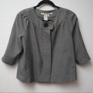 MAX STUDIO PETITE GRAY BLAZER SIZE SP